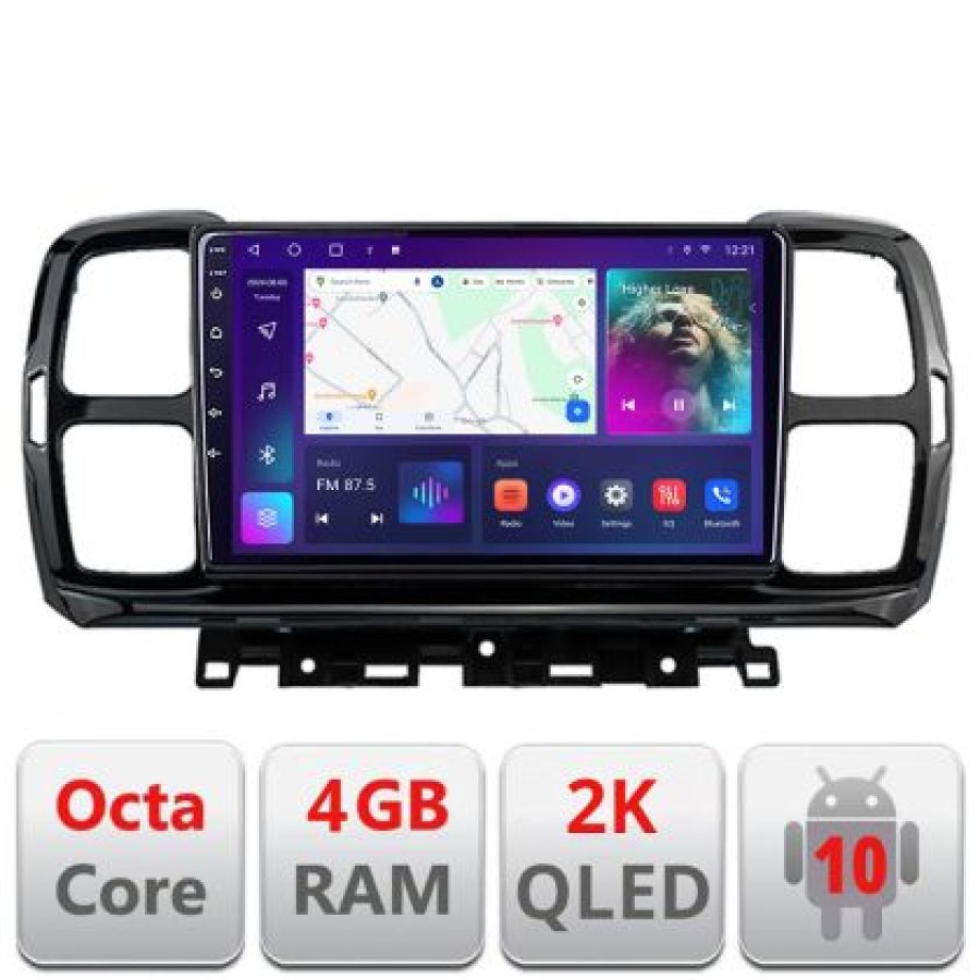 Navigatie Citroen C5 Aircross Android ecran Qled 2K Octa core 4+32 Kit-aircross+EDT-E409-2K - imagine 4