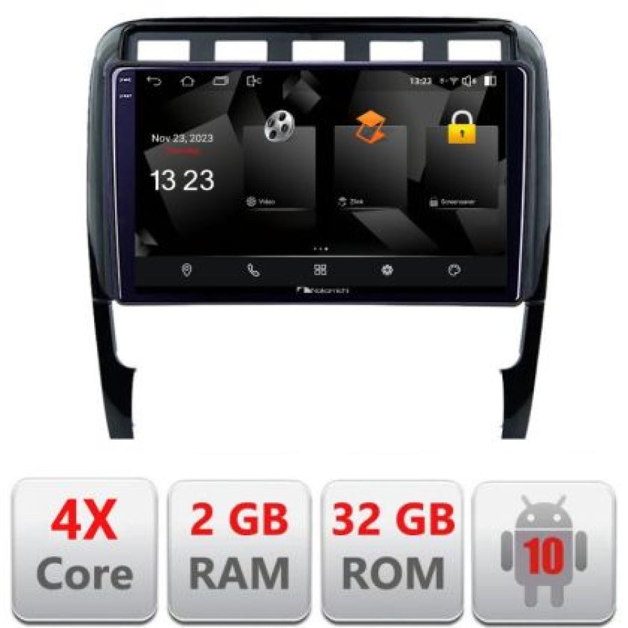 Navigatie Porsche Cayenne 2002-2011 5230-443 Android Ecran 720P Quad Core 2+32 carplay android auto - imagine 3