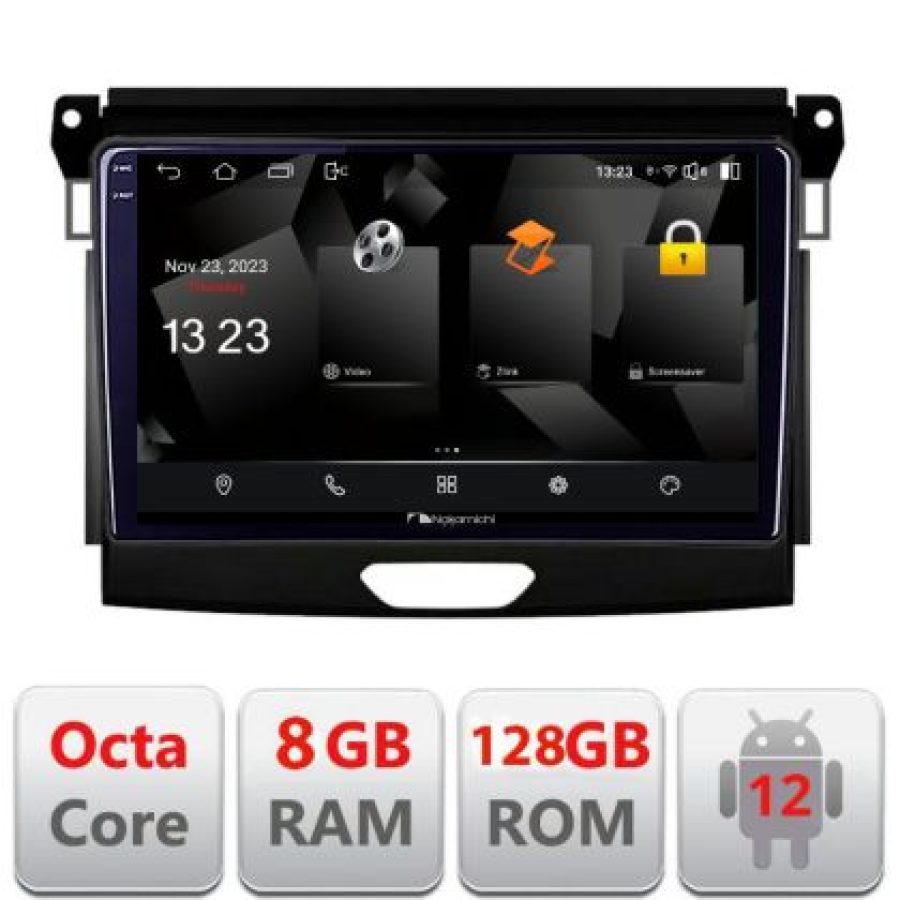 Navigatie Ford Ranger 5960Pro-574 Android Octa Core Qualcomm 2K Qled 8+128 DTS DSP 360 4G Optical - imagine 3