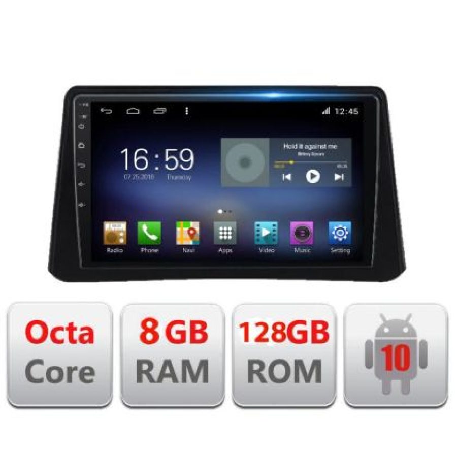 Navigatie Opel Mokka 2012-2016 F-MOKKA1 Octa Core cu Android Radio Bluetooth Internet GPS WIFI DSP 8+128GB 4G - imagine 3
