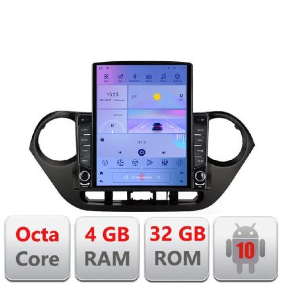 Navigatie HHyundai I10 2013-2019 G-HY38 ecran tip TESLA 9.7" cu Android Radio Bluetooth Internet GPS WIFI 4+32GB DSP 4G - imagine 5