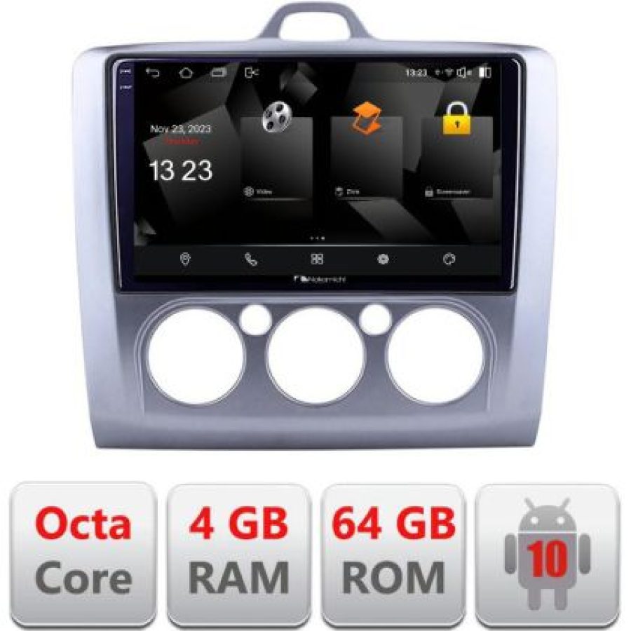 Navigatie Ford Focus 2 Manual 5510-140-manual Android Octa Core 720p 4+64 DSP 360 camera carplay android auto - imagine 3