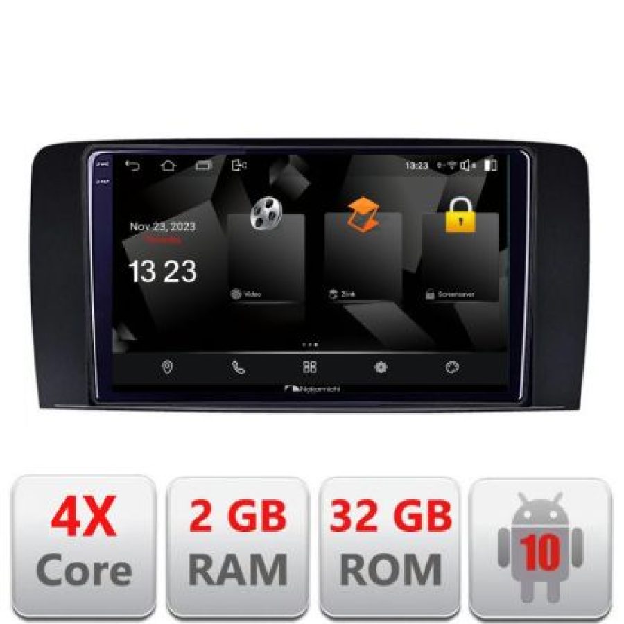 Navigatie Mercedes Clasa R 5230-215 Android Ecran 720P Quad Core 2+32 carplay android auto - imagine 3