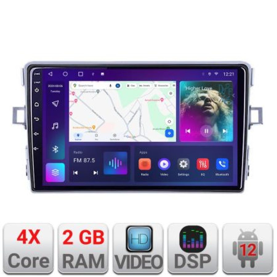 Navigatie Toyota Verso 2010-2016 A-133  2+32 GB Android Waze USB Navigatie Internet Youtube Radio - imagine 4