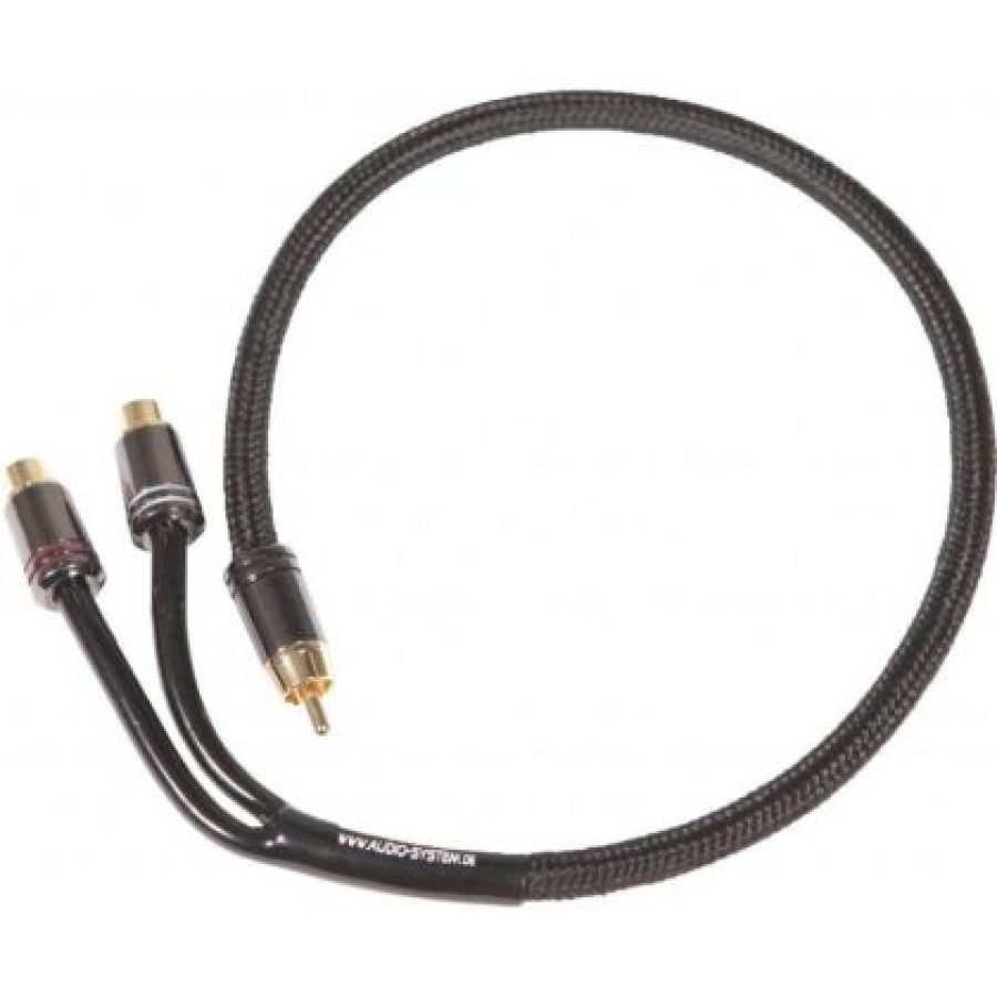 Cablu YR-RCA de înaltă calitate (pereche) de 300 mm (2x F și 1x conector M) cu SNAKE SKIN Audio System - imagine 2