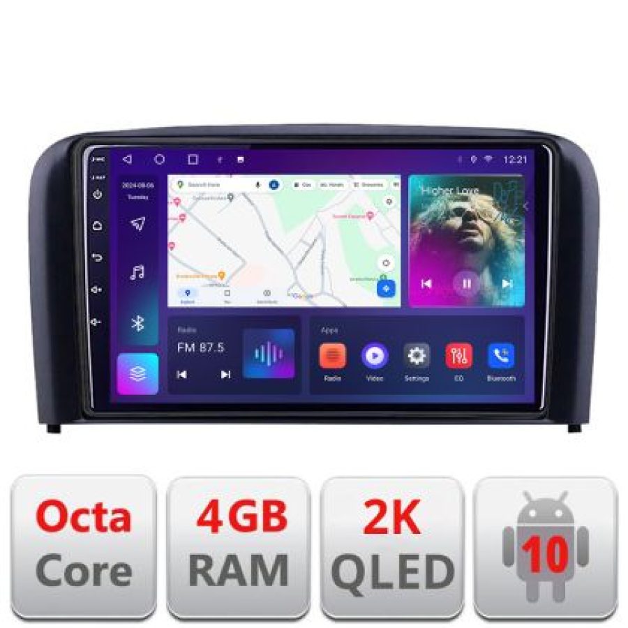 Navigatie Volvo S80 2004-2006 C-S80 Android Octa Core Ecran 2K QLED GPS 4G 4+32GB 360 KIT-S80+EDT-E409-2K - imagine 4