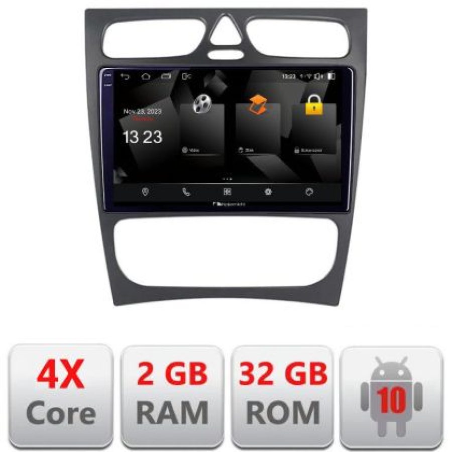 Navigatie Mercedes C W203 2000-2004 5230-clk Android Ecran 720P Quad Core 2+32 carplay android auto - imagine 3