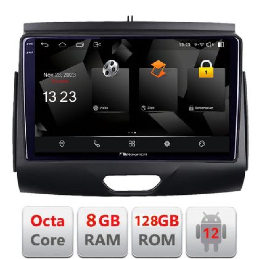 Navigatie Ford Ranger 2015- cu cd Android radio gps internet octa core 8+128 carplay android auto - imagine 3
