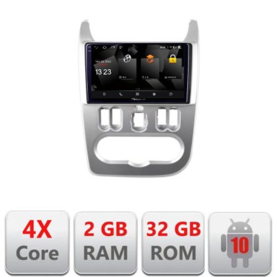 Navigatie Dacia Duster 2010-2012 5230-099 Android Ecran 720P Quad Core 2+32 carplay android auto - imagine 3