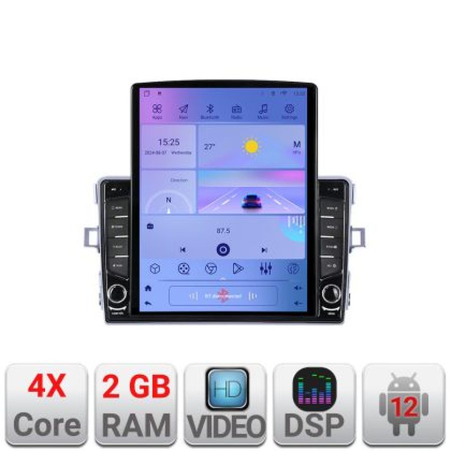 Navigatie Toyota Verso 2010-2016 K-133 ecran tip TESLA 9.7" cu Android Radio Bluetooth Internet GPS WIFI 2+32 DSP Quad - imagine 5
