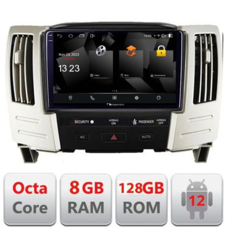 Navigatie Lexus RX300 2003-2008 Android Octa Core Qualcomm 2K Qled 8+128 DTS DSP 360 4G Optical - imagine 3