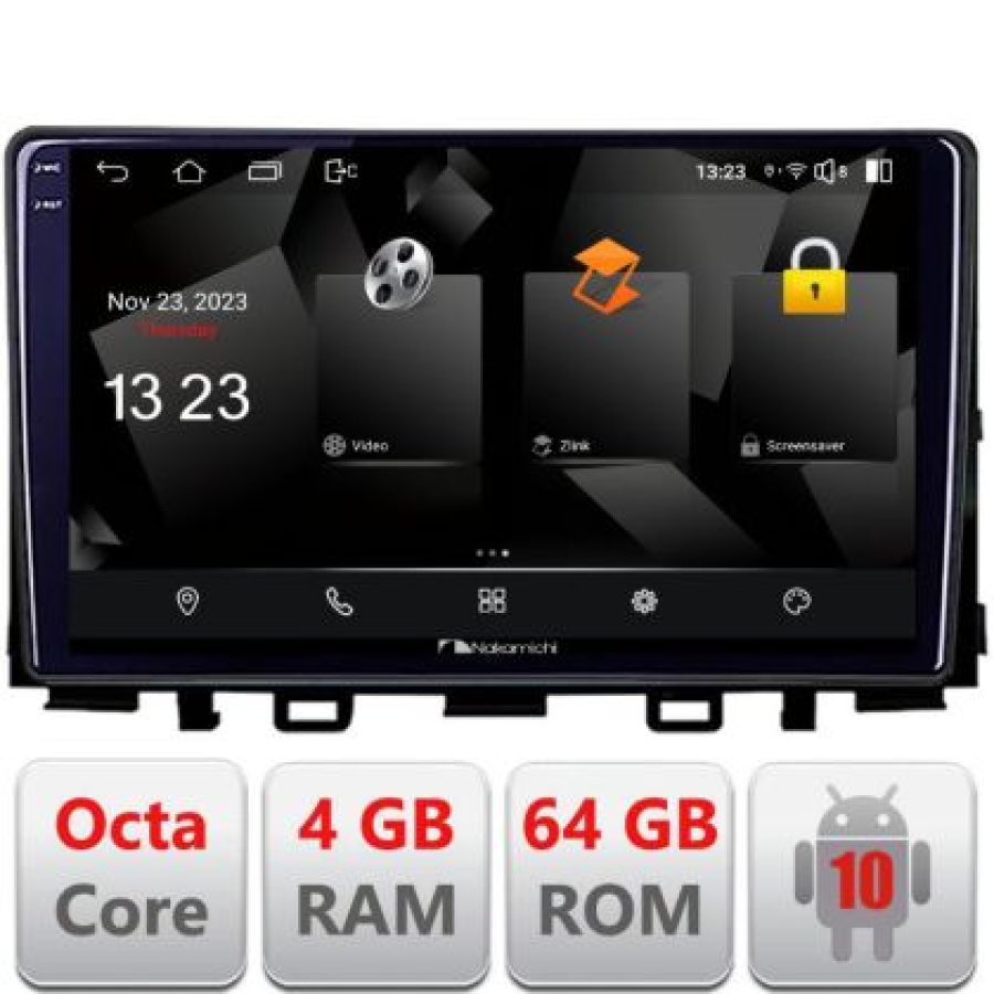 Navigatie Kia Stonic 2016-2020 Android Octa Core 720p 4+64 DSP 360 camera carplay android auto - imagine 3