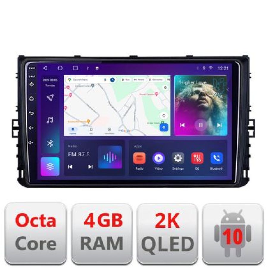 Navigatie grupul VW C-933 Android Octa Core Ecran 2K QLED GPS 4G 4+32GB 360 KIT-933+EDT-E409-2K - imagine 4