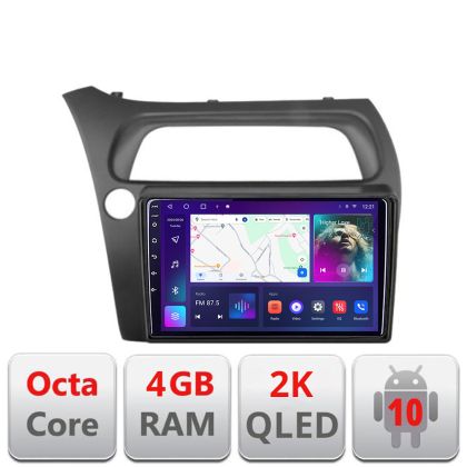 Navigatie Honda Civic Hatchback 2006-2012 C-hatchback Android Octa Core Ecran 2K QLED GPS 4G 4+32GB 360 kit-hatchback+EDT-E409-2K - imagine 4