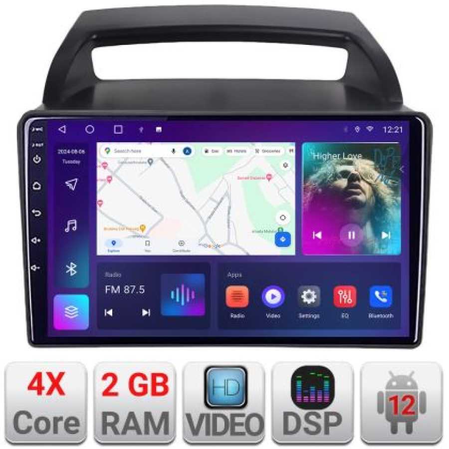 Navigatie Kia Carnival 2006-2014 Android radio gps internet 2+32 KIT-carnival2006+EDT-E209 - imagine 4