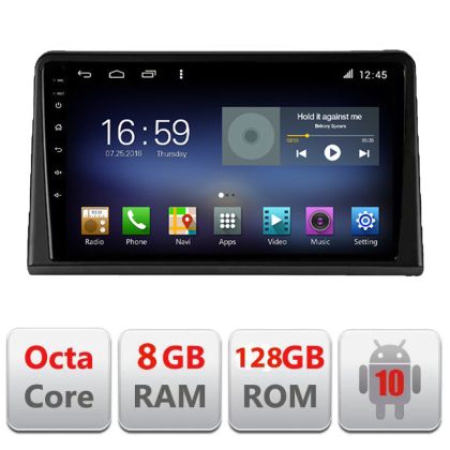 Navigatie Renault Express  Android radio gps internet Octa Core 8+128 LTE kit-express+EDT-E609 - imagine 3