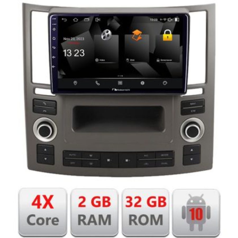 Navigatie Infiniti FX45 2007-2009 Android Ecran 720P Quad Core 2+32 carplay android auto - imagine 3