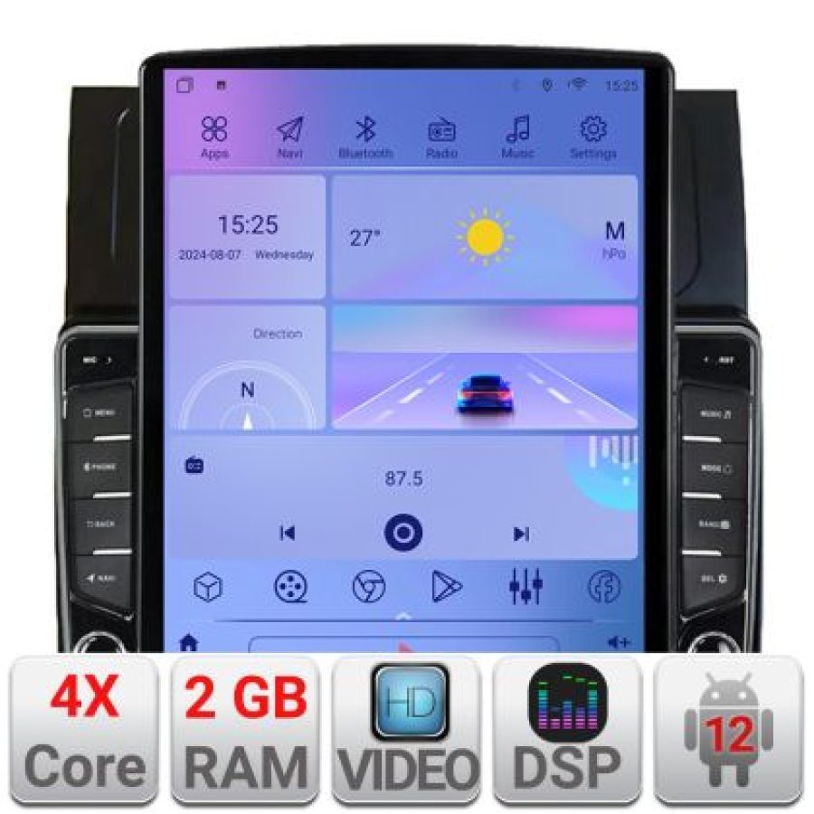 Navigatie VW Touran 2003-2009 clima automata K-touran2 ecran tip TESLA 9.7" cu Android Radio Bluetooth Internet GPS WI - imagine 5