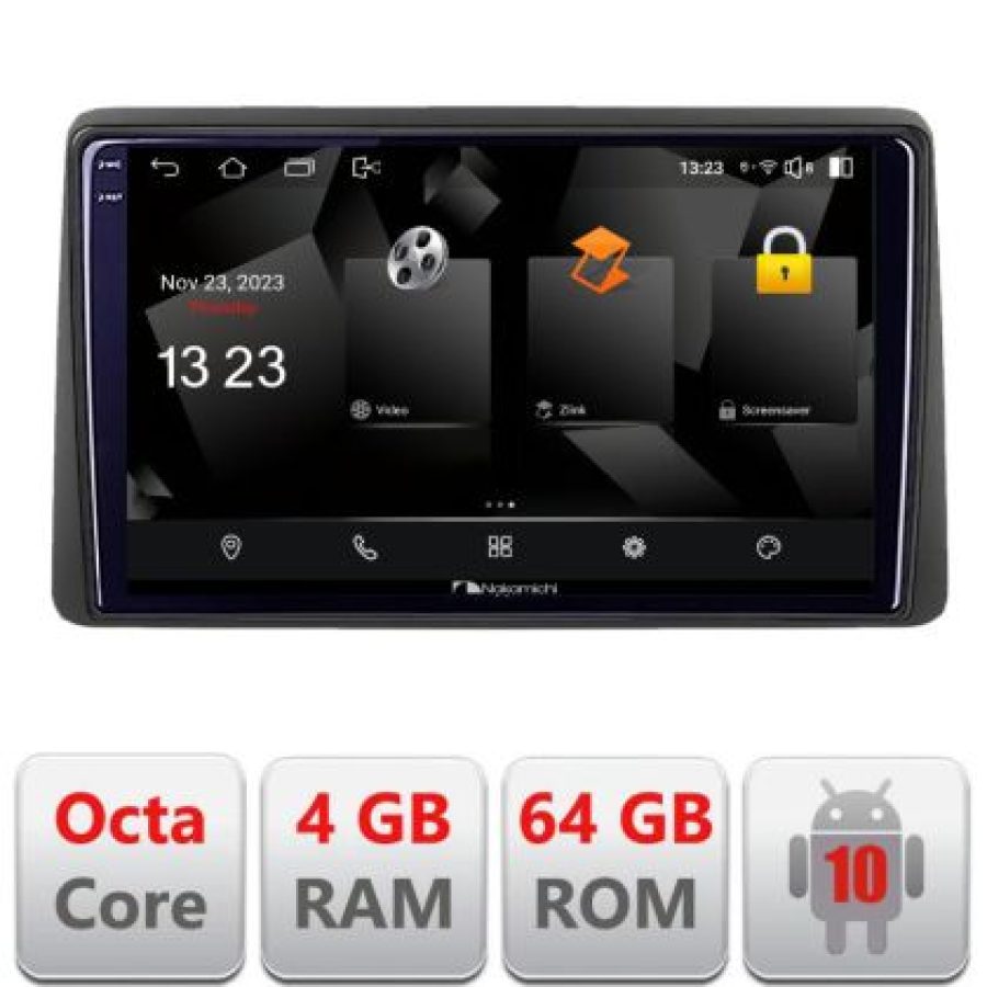 Navigatie Opel Movano Renault Master 2020-  Android Octa Core 720p 4+64 DSP 360 camera carplay android auto - imagine 3