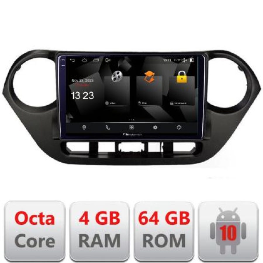 Navigatie HHyundai I10 2013-2019 5510-HY38 Android Octa Core 720p 4+64 DSP 360 camera carplay android auto - imagine 3