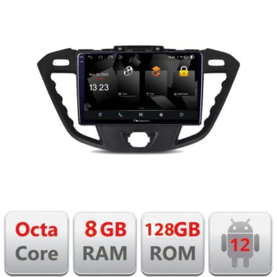 Navigatie Ford Transit Quad Core 5960Pro-845 Android Octa Core Qualcomm 2K Qled 8+128 DTS DSP 360 4G Optical - imagine 3