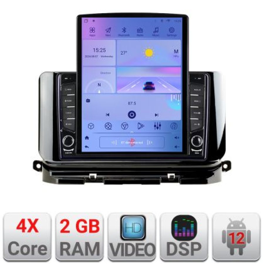 Navigatie Skoda Octavia 4 2020-2024 Android radio gps internet quad core 2+32 ecran vertical 9.7" KIT-octavia4+EDT-E708 - imagine 5