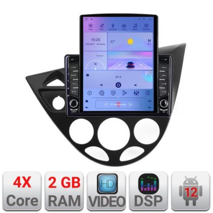 Navigatie Ford Focus 1 1998-2004 Android radio gps internet quad core 2+32 ecran vertical 9.7" kit-focus1+EDT-E708 - imagine 5