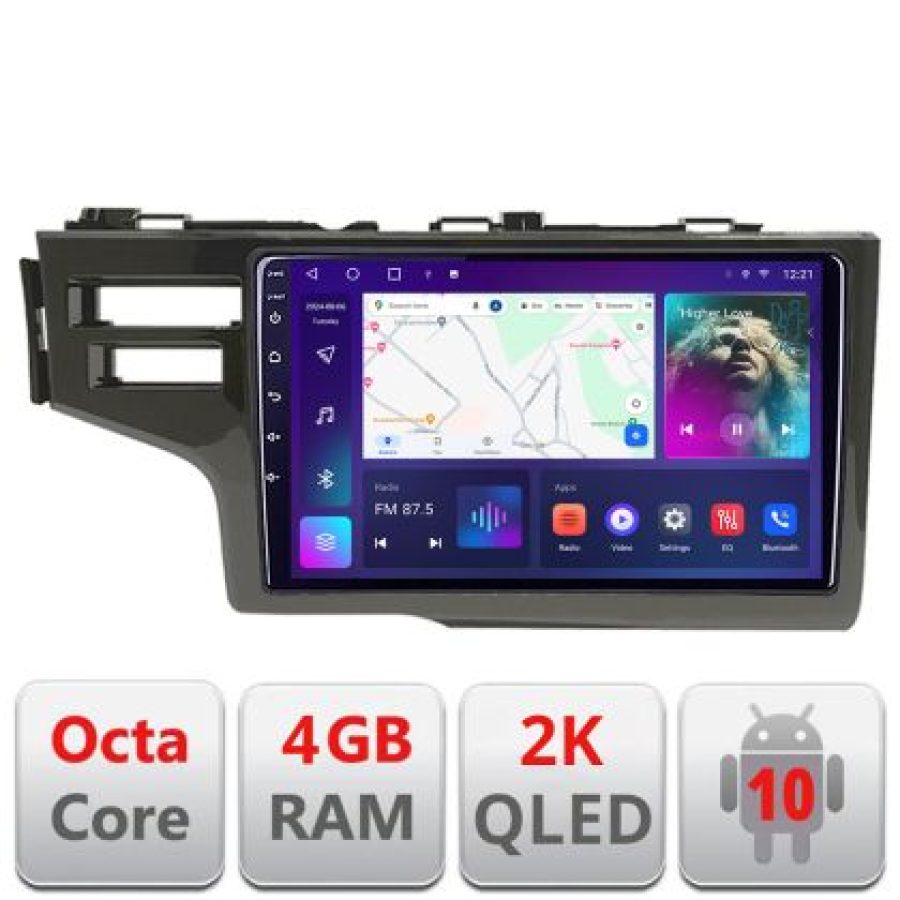 Navigatie Honda Fit 2014-2019 Android ecran Qled 2K Octa core 4+32 Kit-fit-14+EDT-E409-2K - imagine 4