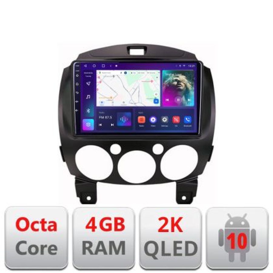 Navigatie Mazda 2 2007-2013 Android ecran Qled 2K Octa core 4+32 Kit-mazda2+EDT-E409-2K - imagine 4