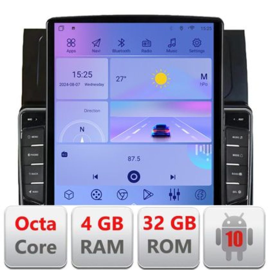 Navigatie VW Touran 2003-2009 clima automata H-touran2 ecran tip TESLA 9.7" cu Android Radio Bluetooth Internet GPS WI - imagine 5