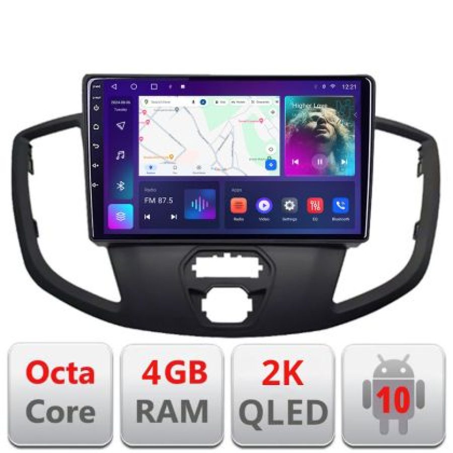 Navigatie Ford Transit V363 2015-2021 Android ecran Qled 2K Octa core 4+32 Kit-custom+EDT-E409-2K - imagine 4