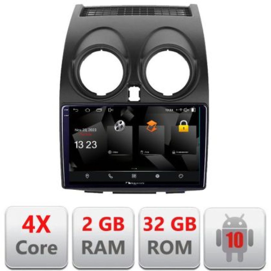 Navigatie Nissan Qashqai 5230-499 Android Ecran 720P Quad Core 2+32 carplay android auto - imagine 3