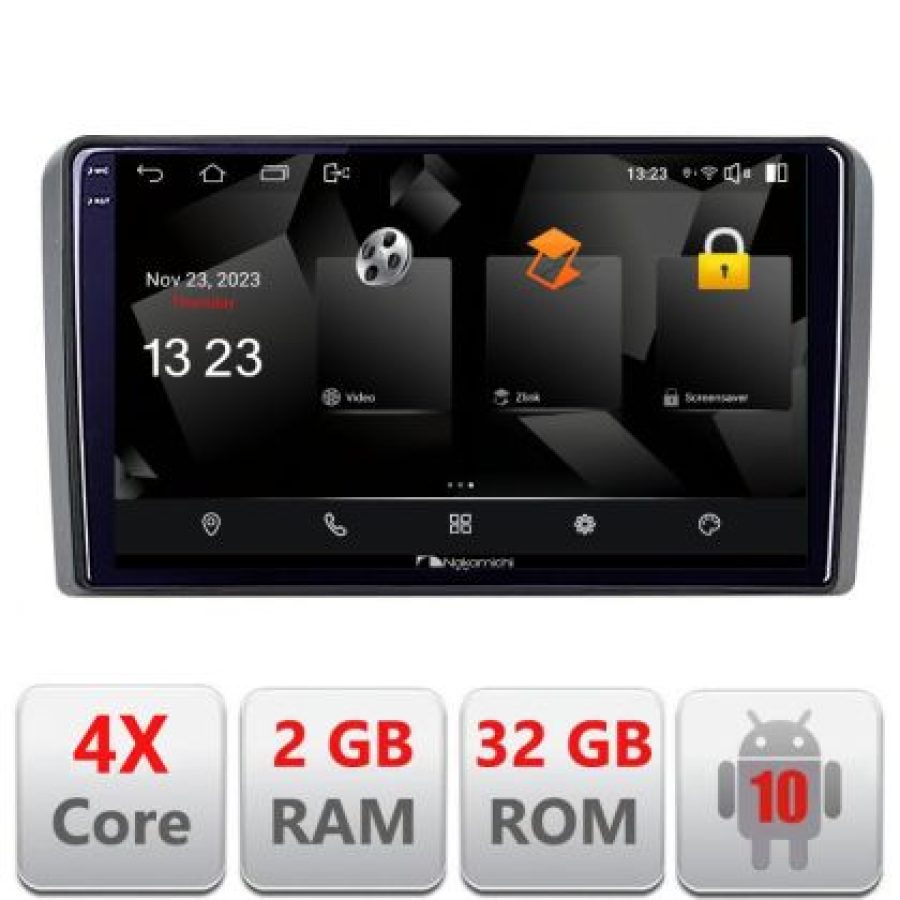 Navigatie Audi A3 8P Quad Core 5230-049 Android Ecran 720P Quad Core 2+32 carplay android auto - imagine 3