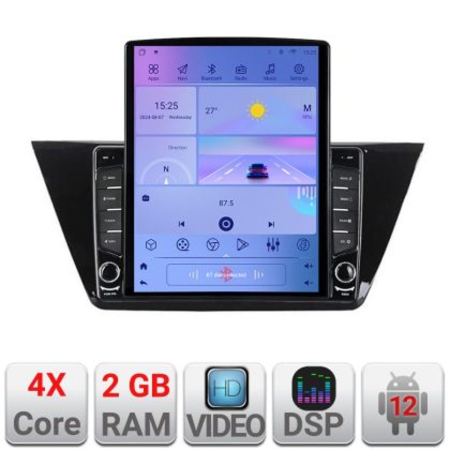 Navigatie VOLKSWAGEN TOURAN 2016- K-3144 ecran tip TESLA 9.7" cu Android Radio Bluetooth Internet GPS WIFI 2+32 DSP Qu - imagine 5