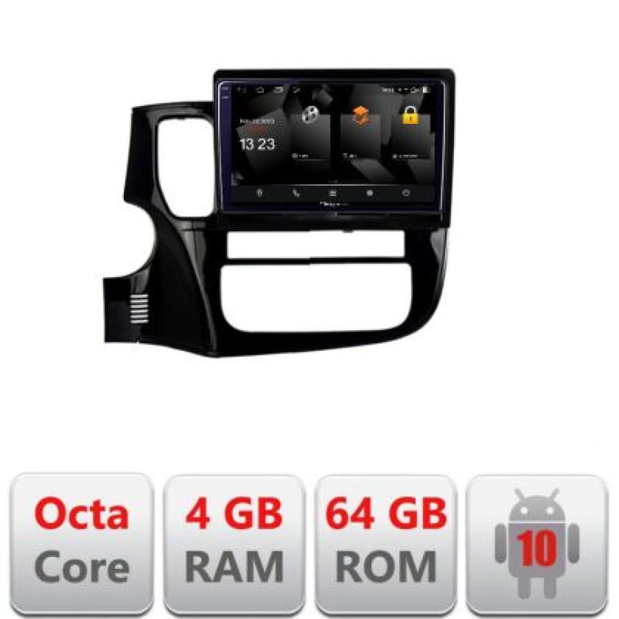Navigatie Mitsubishi Outlander 2014- 5510-1230 Android Octa Core 720p 4+64 DSP 360 camera carplay android auto - imagine 3