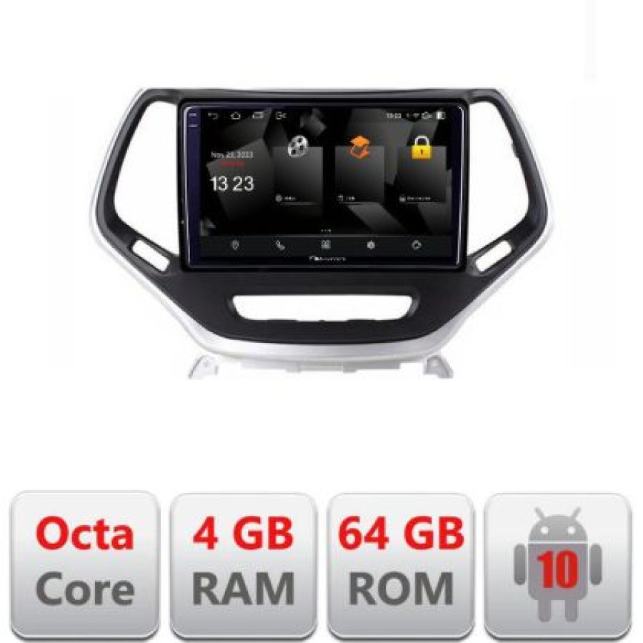 Navigatie Jeep Cherokee 2014-2019 5510-248 Android Octa Core 720p 4+64 DSP 360 camera carplay android auto - imagine 3