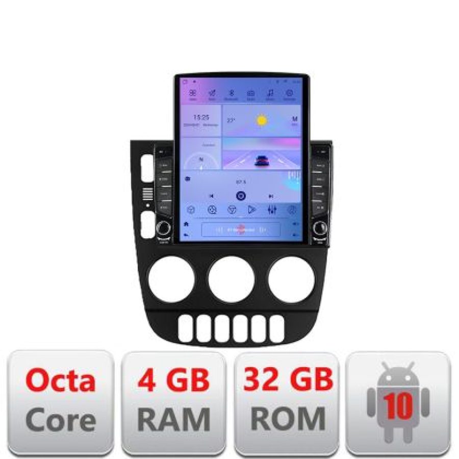 Navigatie Mercedes ML W163 1998-2005 Android radio gps internet Octa Core 4 GB Ram LTE 4G kit-w163+EDT-E709 - imagine 5