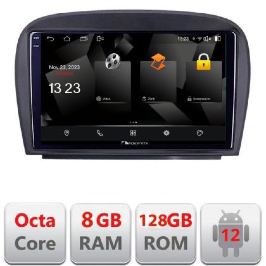 Navigatie Mercedes SL W230 2004-2011 5960Pro-W230 Android Octa Core Qualcomm 2K Qled 8+128 DTS DSP 360 4G Optical - imagine 3