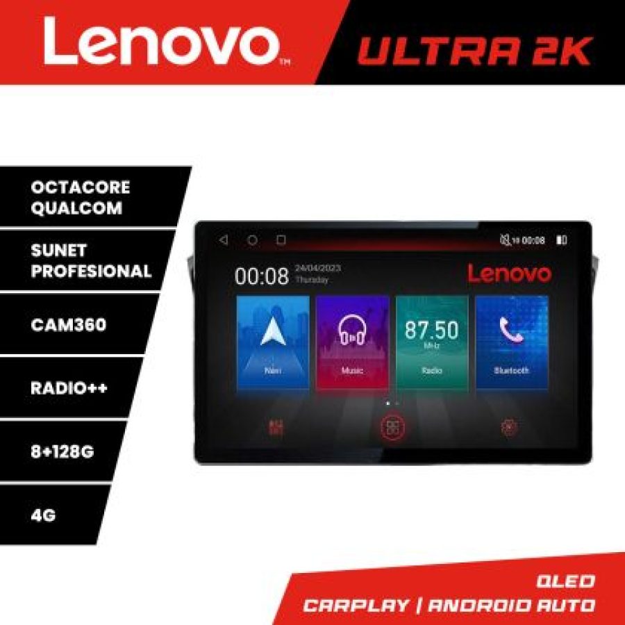 Navigatie VW Passat 2015- N-518 ecran 13" 2K 8+128 Android Waze USB Navigatie 4G 360 Toslink Youtube Radio KIT- - imagine 4