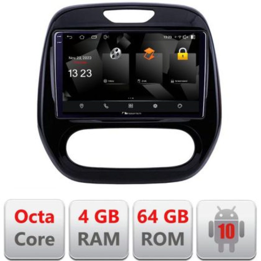 Navigatie Renault Captur 5510-CAPTUR Android Octa Core 720p 4+64 DSP 360 camera carplay android auto - imagine 3