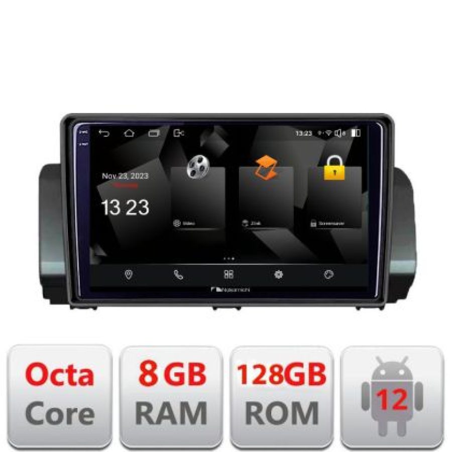 Navigatie Dacia Logan Sandero Jogger LOGAN-2022 Android Octa Core Qualcomm 2K Qled 8+128 DTS DSP 360 4G Optical - imagine 3