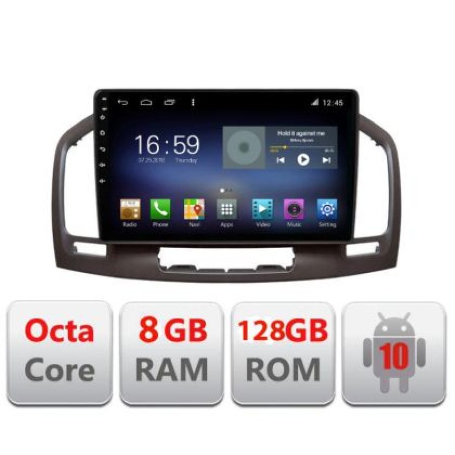 Navigatie Opel Insignia F-114 Octa Core cu Android Radio Bluetooth Internet GPS WIFI DSP 8+128GB 4G - imagine 3