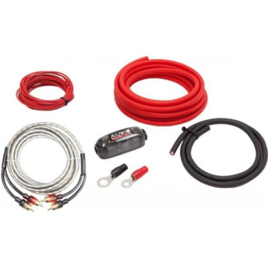 KIT CABLURI AMPLIFICARE OFC CU RCA, 10 MM2 , OFC , RCA 5M, SOCLU MINI ANL CU SIGURANTA DE 40A Audio System - imagine 3