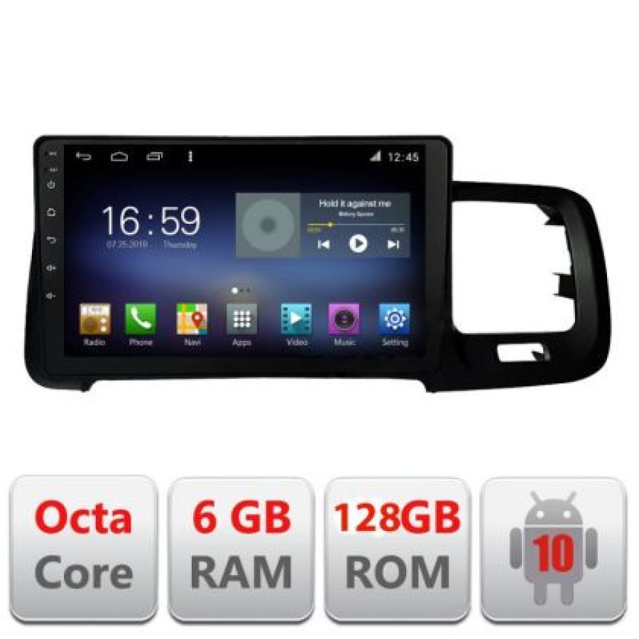 Navigatie Volvo S60 2008-2014 F-s60-08 Octa Core cu Android Radio Bluetooth Internet GPS WIFI DSP 8+128GB 4G - imagine 3