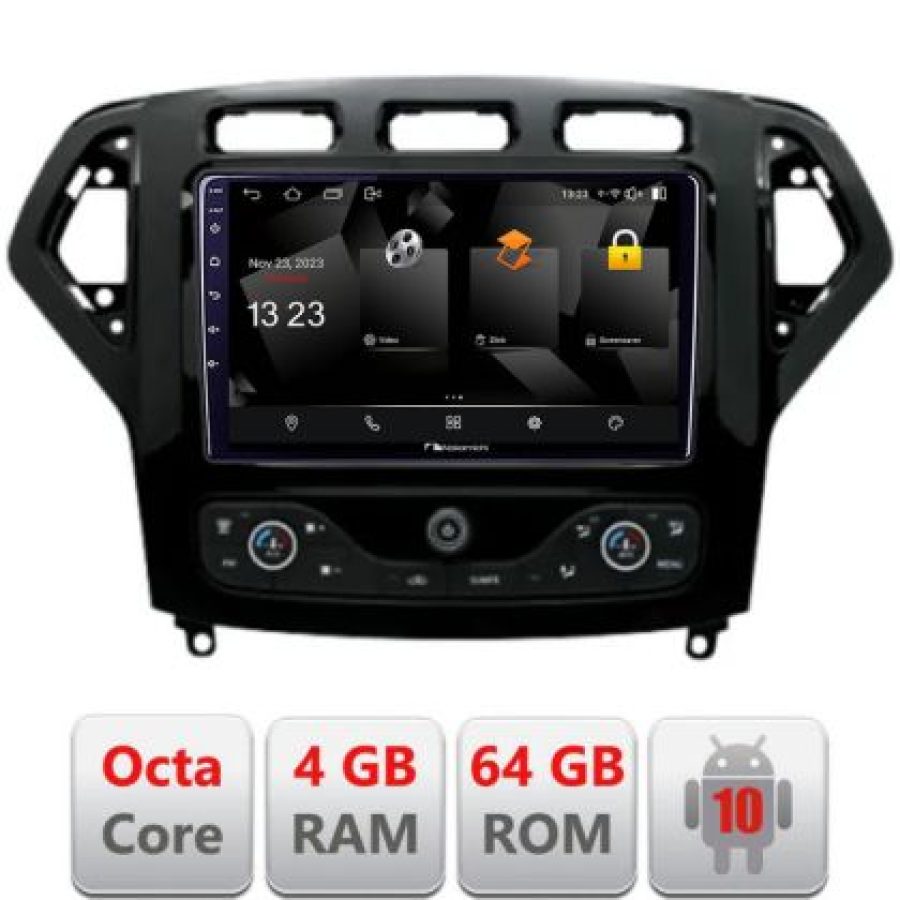Navigatie Ford Mondeo 2007-2010 Android Octa Core 720p 4+64 DSP 360 camera carplay android auto - imagine 3