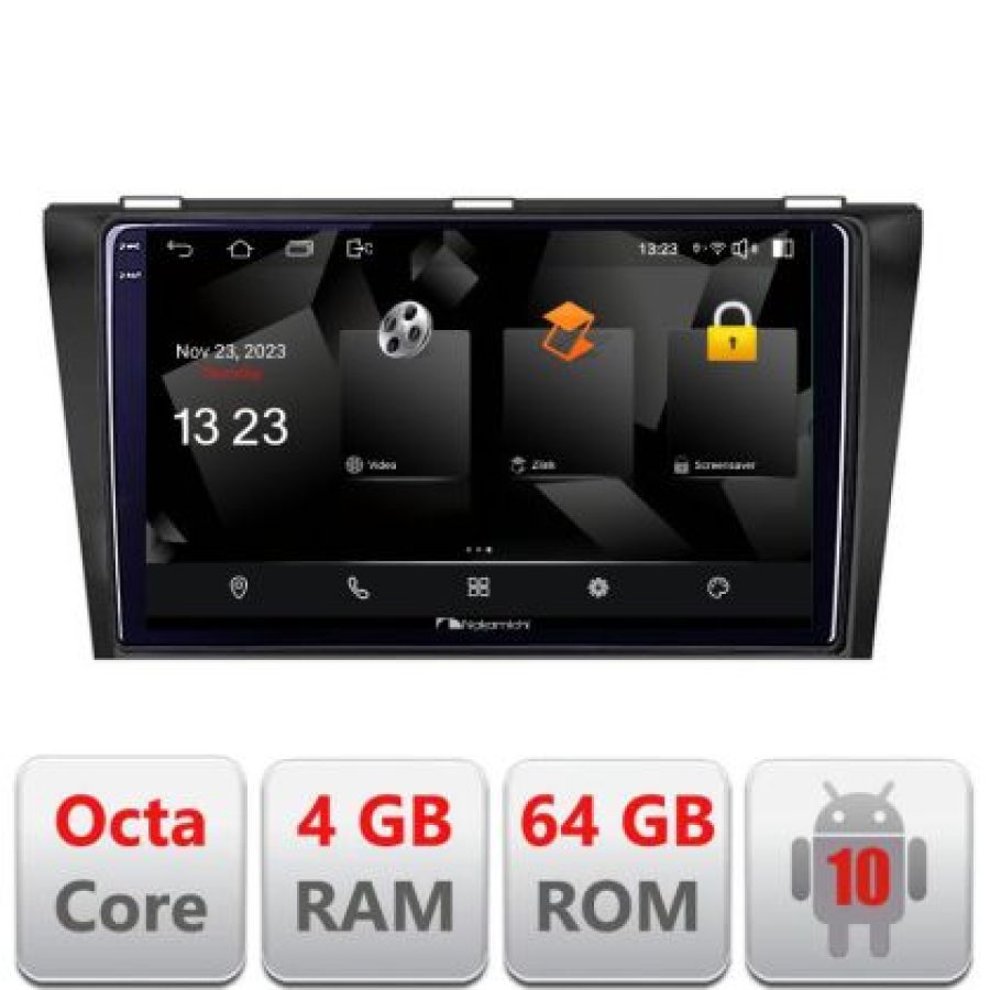 Navigatie Mazda 3 2004-2009 5510-161 Android Octa Core 720p 4+64 DSP 360 camera carplay android auto - imagine 3
