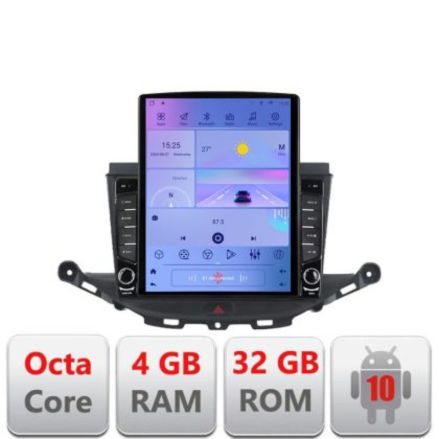 Navigatie Opel Astra K G-ASTRAK ecran tip TESLA 9.7" cu Android Radio Bluetooth Internet GPS WIFI 4+32GB DSP 4G Octa C - imagine 5
