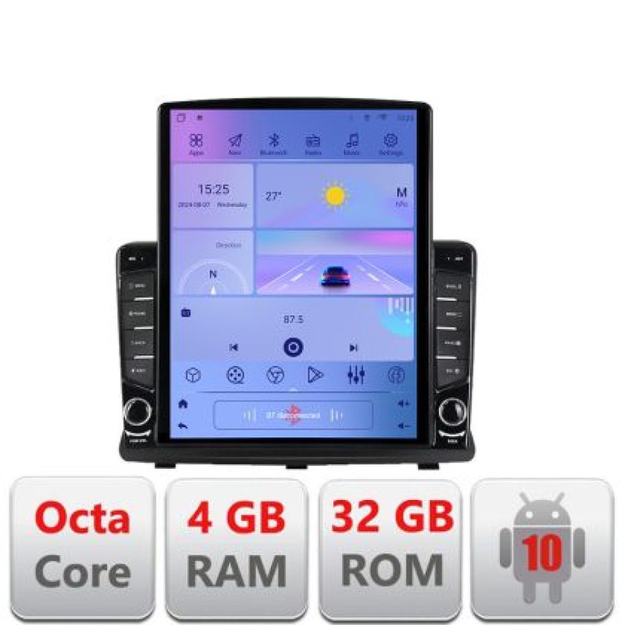 Navigatie Opel Antara G-019 ecran tip TESLA 9.7" cu Android Radio Bluetooth Internet GPS WIFI 4+32GB DSP 4G Octa Core - imagine 5