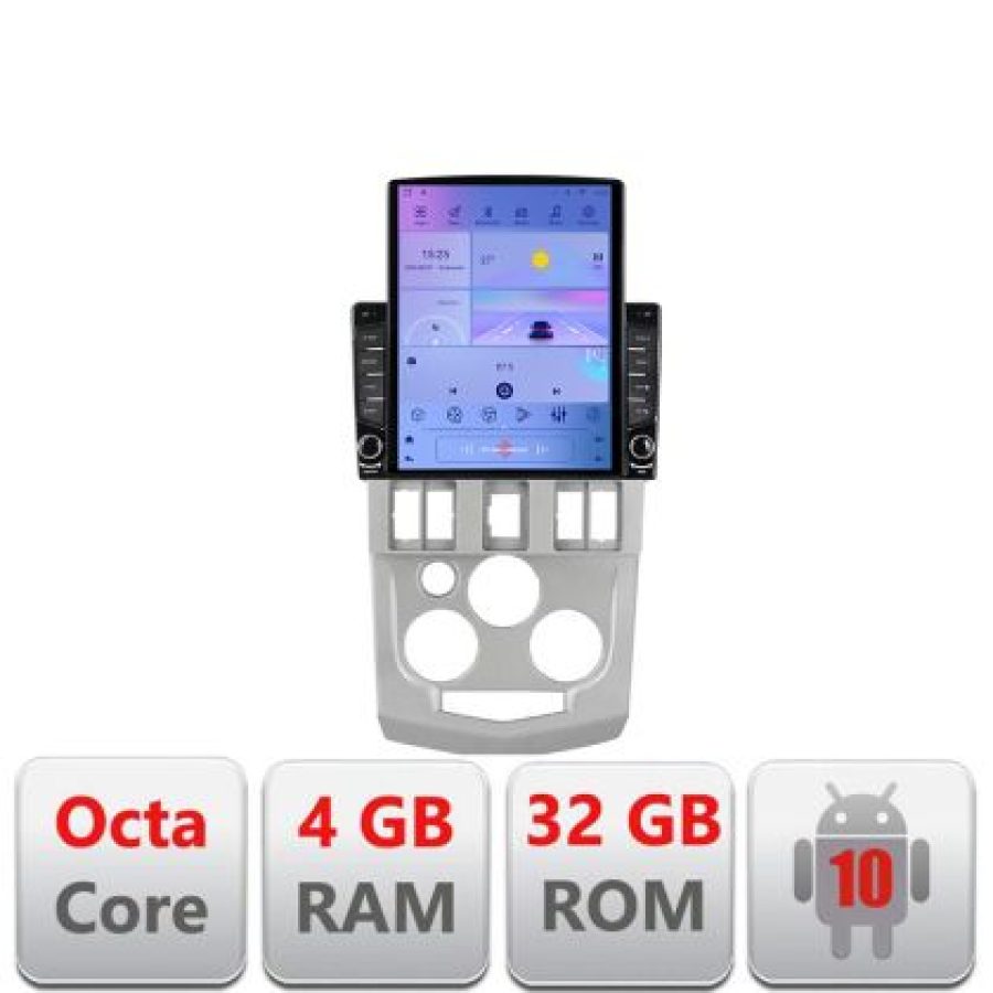 Navigatie Dacia Logan 1 2003-2010 G-logan ecran tip TESLA 9.7" cu Android Radio Bluetooth Internet GPS WIFI 4+32GB DSP - imagine 5