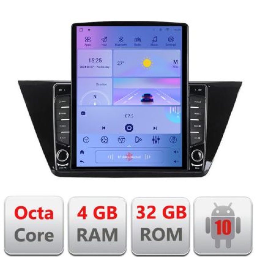 Navigatie VOLKSWAGEN TOURAN 2016- H-3144 ecran tip TESLA 9.7" cu Android Radio Bluetooth Internet GPS WIFI 4+32GB DSP - imagine 5